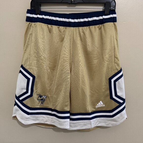 Adidas Georgia Tech Yellow Jackets Team Issue Swingman Basketball Shorts Mens M - Picture 1 of 9